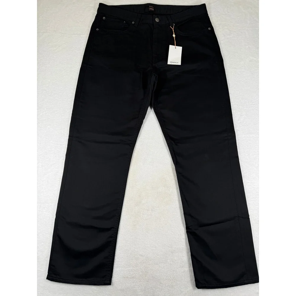 Quince Black Comfort Stretch Traveler 5-Pocket Pants 34x30 LB22434-CFL01-13453